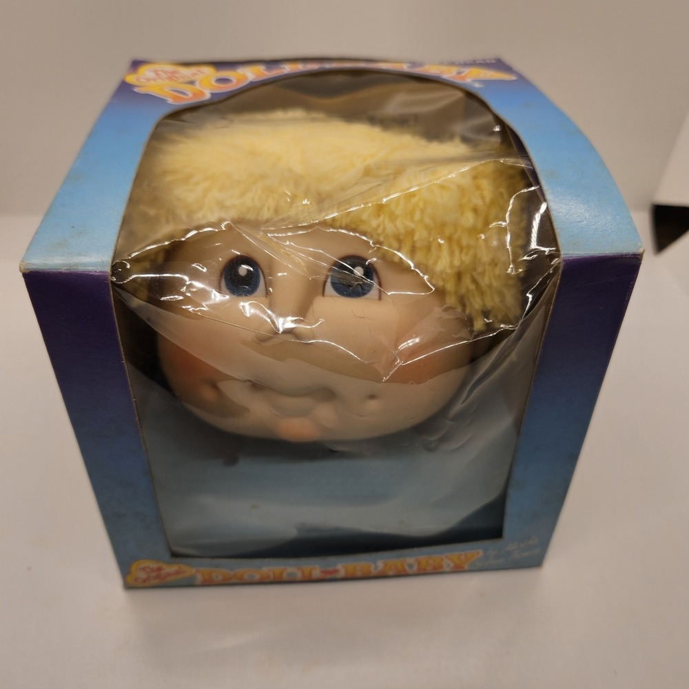 Vintage Doll-Baby Head Blonde Yarn Hair NEW‎ In Box Original Packaging
